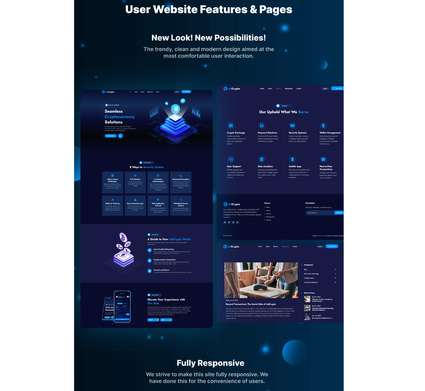 AdCrypto v1.4.0 - Cryptocurrency Exchange and Buy Sell Full Solution